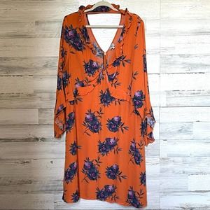 River Island Black Floral Dress 